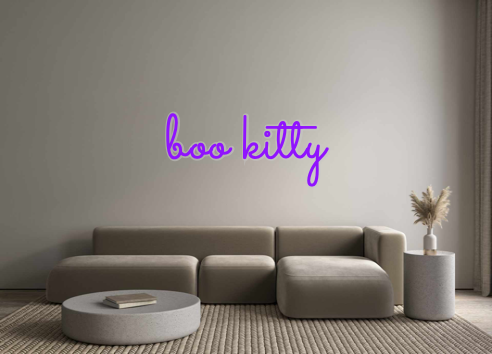 Custom Neon: boo kitty