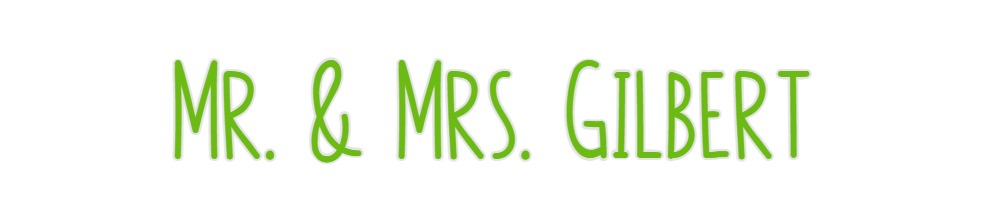 Custom Neon: Mr. & Mrs. Gi...