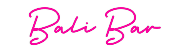 Custom Neon: Bali Bar