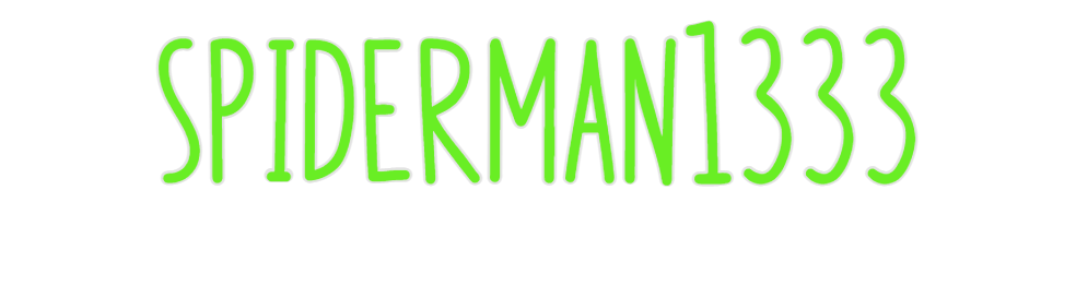 Custom Neon: spiderman1333