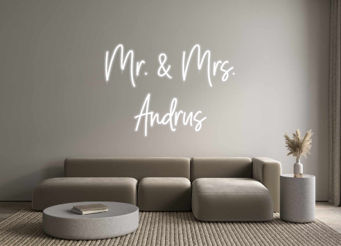 Custom Neon: Mr. & Mrs.
An...