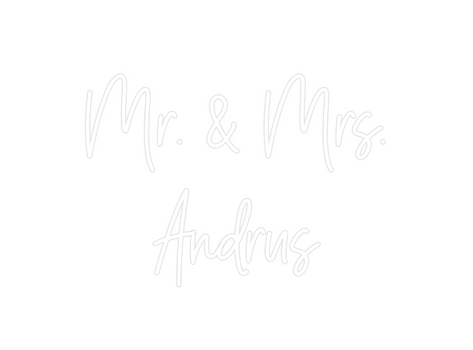 Custom Neon: Mr. & Mrs.
An...
