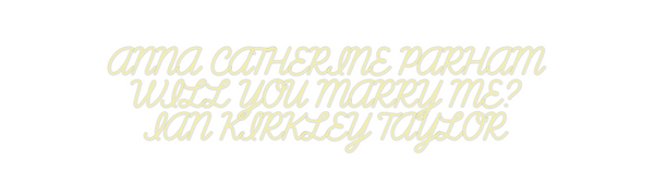 Custom Neon: ANNA CATHERIN...