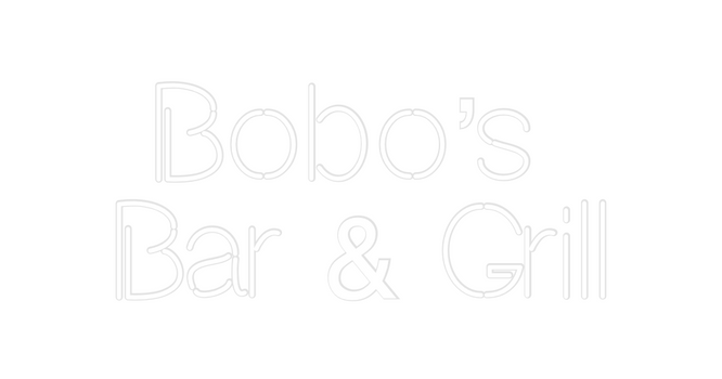 Custom Neon: Bobo’s 
Bar &...
