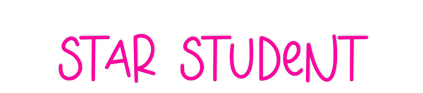 Custom Neon: Star Student