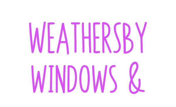 Custom Neon: WEATHERSBY
wi...
