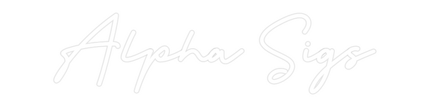 Custom Neon: Alpha Sigs
