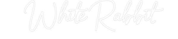 Custom Neon: White Rabbit
