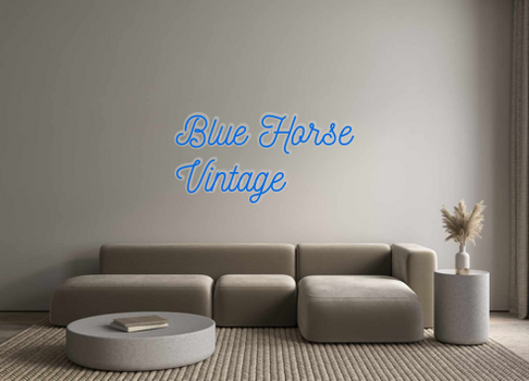 Custom Neon: Blue Horse
Vi...