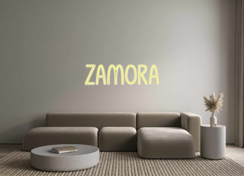 Custom Neon: zamora