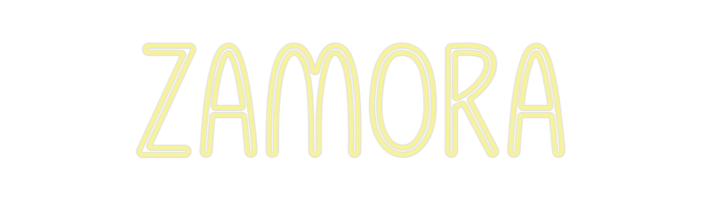 Custom Neon: zamora
