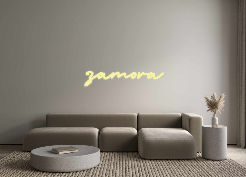 Custom Neon: zamora