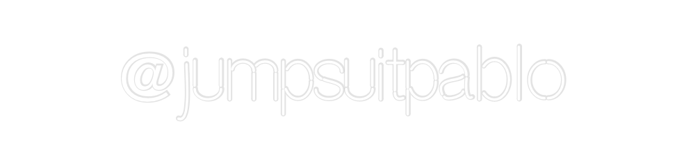 Custom Neon: @jumpsuitpablo