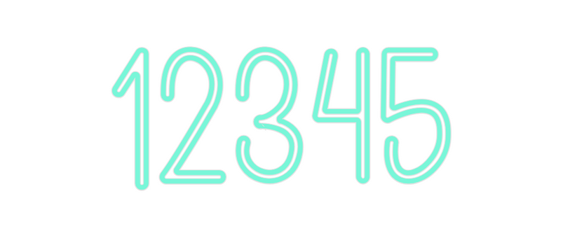 Custom Neon: 12345