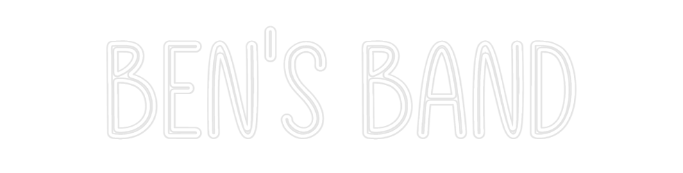 Custom Neon: Ben's Band