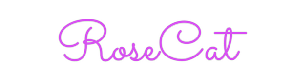 Custom Neon: RoseCat
