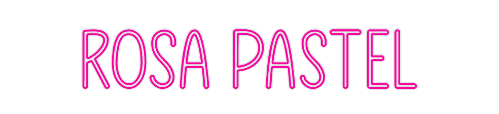 Custom Neon: rosa pastel