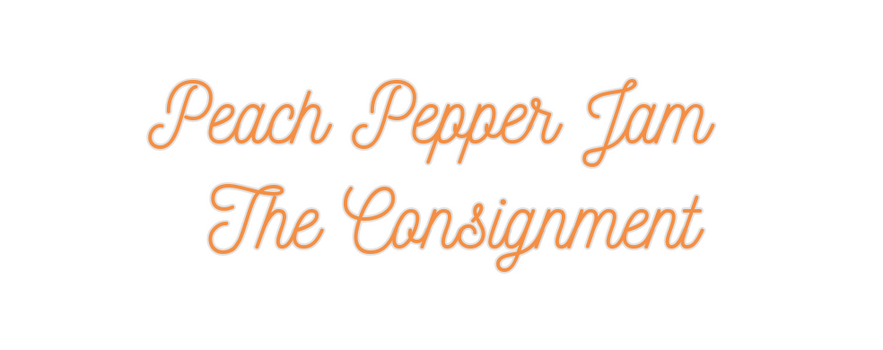 Custom Neon: Peach Pepper ...