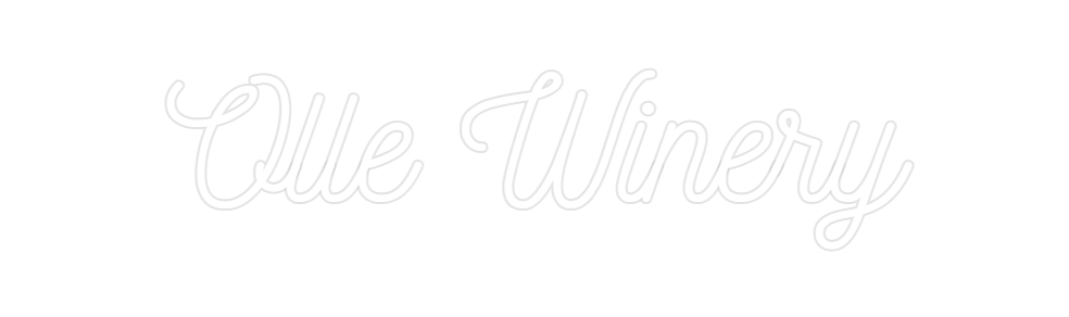 Custom Neon: Olle Winery
