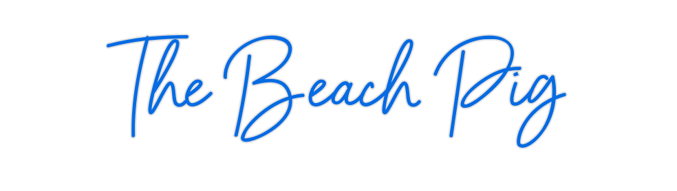 Custom Neon: The Beach Pig