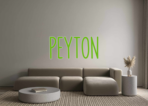 Custom Neon: PEYTON
