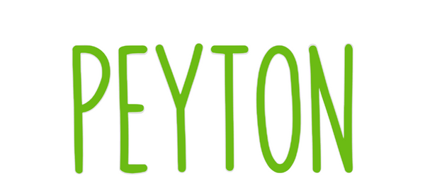Custom Neon: PEYTON