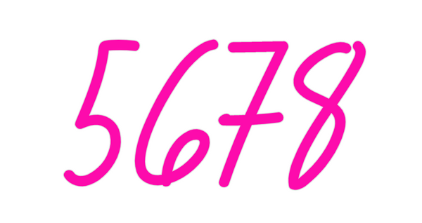 Custom Neon: 5678