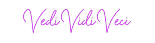 Custom Neon: Vedi Vidi Veci