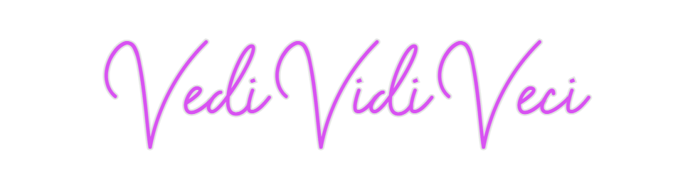 Custom Neon: Vedi Vidi Veci