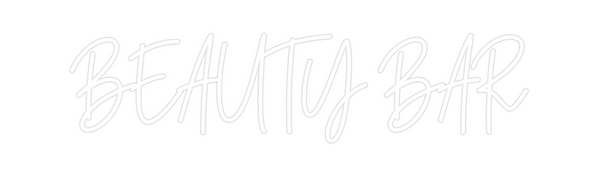 Custom Neon: BEAUTY BAR