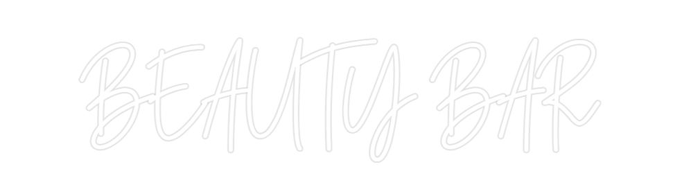Custom Neon: BEAUTY BAR