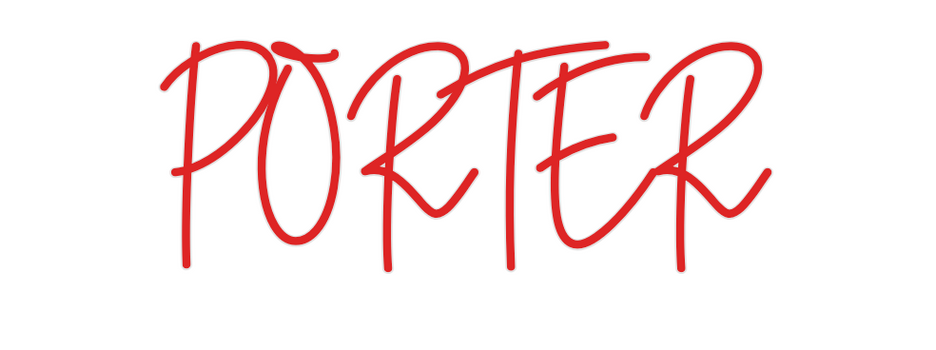 Custom Neon: PORTER