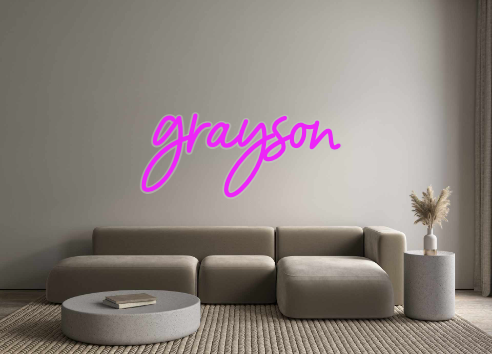 Custom Neon: grayson