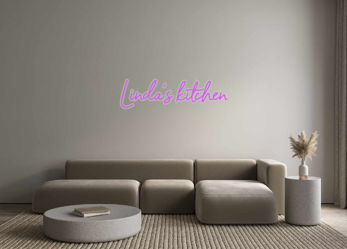 Custom Neon: Linda's kitchen