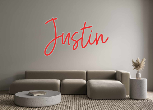 Custom Neon: Justin