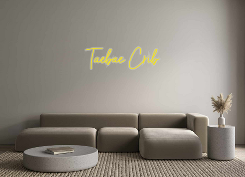 Custom Neon: Taebae Crib