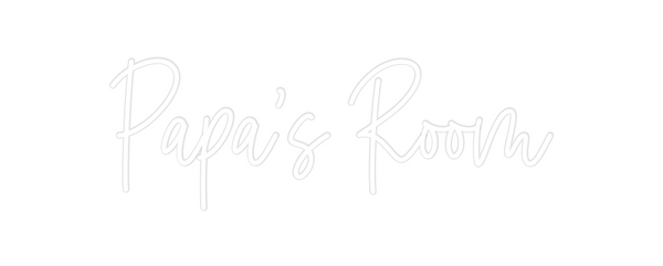 Custom Neon: Papa’s Room