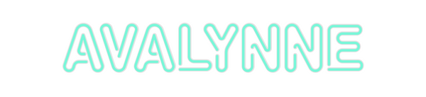 Custom Neon: AVALYNNE