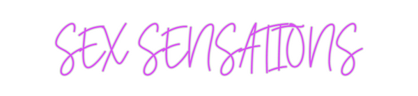 Custom Neon: SEX SENSATIONS
