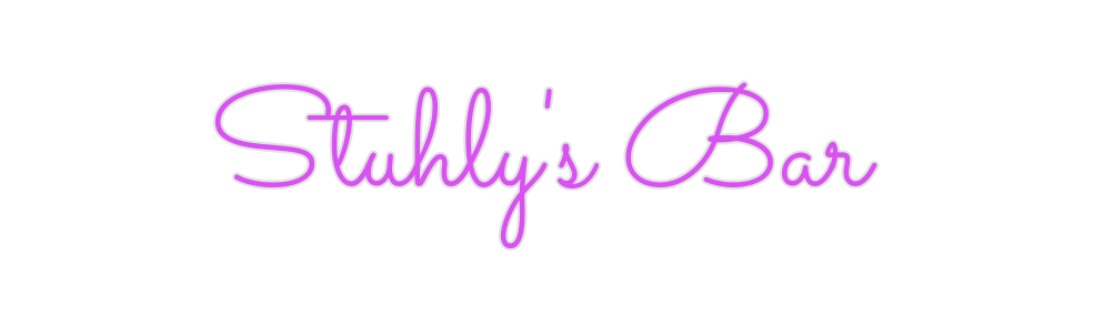 Custom Neon: Stuhly's Bar