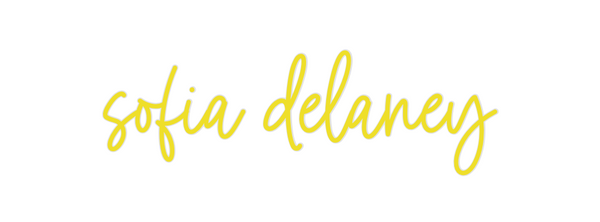 Custom Neon: sofia delaney