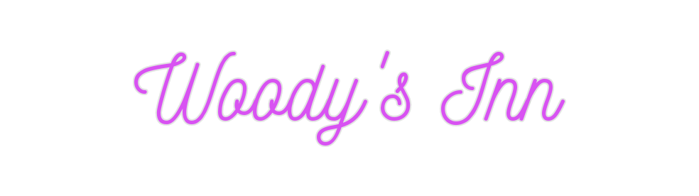 Custom Neon: Woody's Inn