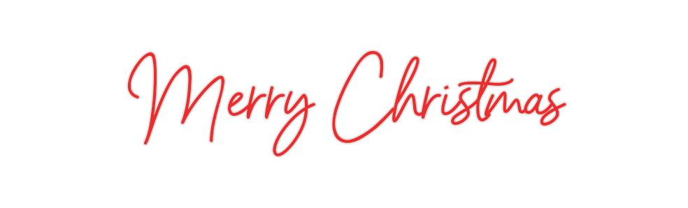 Custom Neon: Merry Christmas