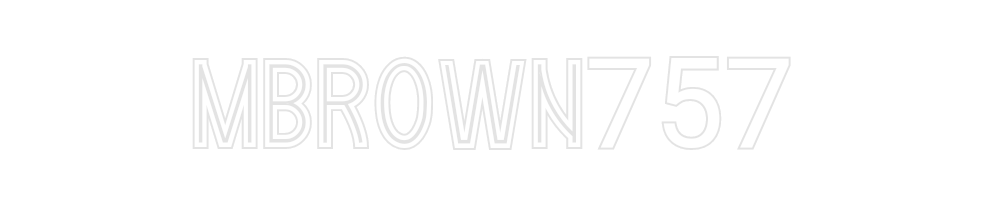 Custom Neon: MBROWN757