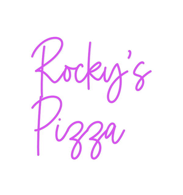 Custom Neon: Rocky's
Pizza