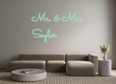 Custom Neon: Mr. & Mrs.
Sa...