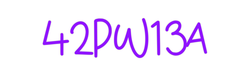 Custom Neon: 42PW13A