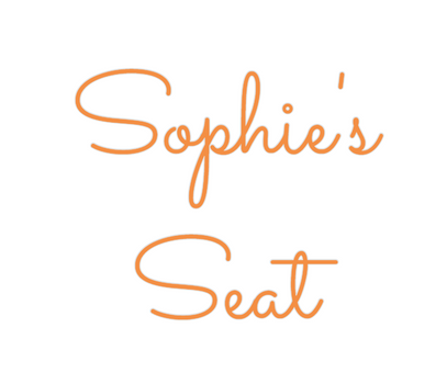 Custom Neon: Sophie's
Seat