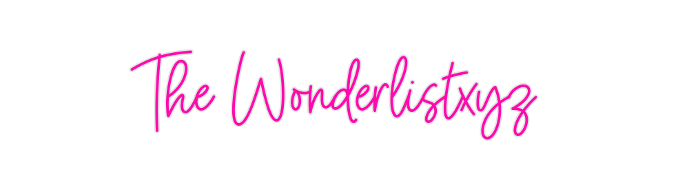 Custom Neon: The Wonderlis...