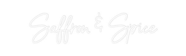 Custom Neon: Saffron & Spice